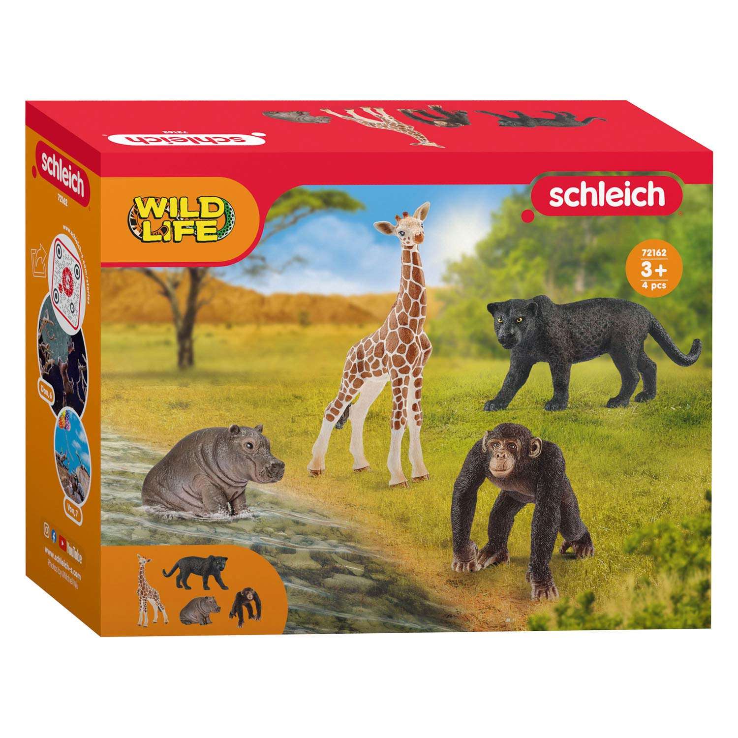 Schleich Wild Life - Tierfiguren Spielset 4 Tiere.