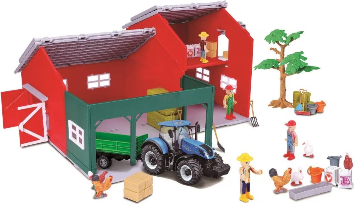 BBURAGO – Farmland Spielwelt mit Farmhaus & FENDT oder New Holland Traktor