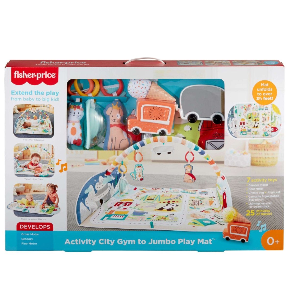 Fisher-Price - Activity City Gym to Jumbo Play Mat.