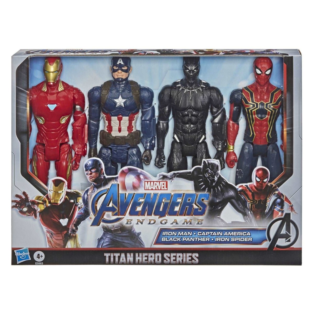 Hasbro - Marvel Avengers Titan Hero Serie Figuren im 4er-Pack.