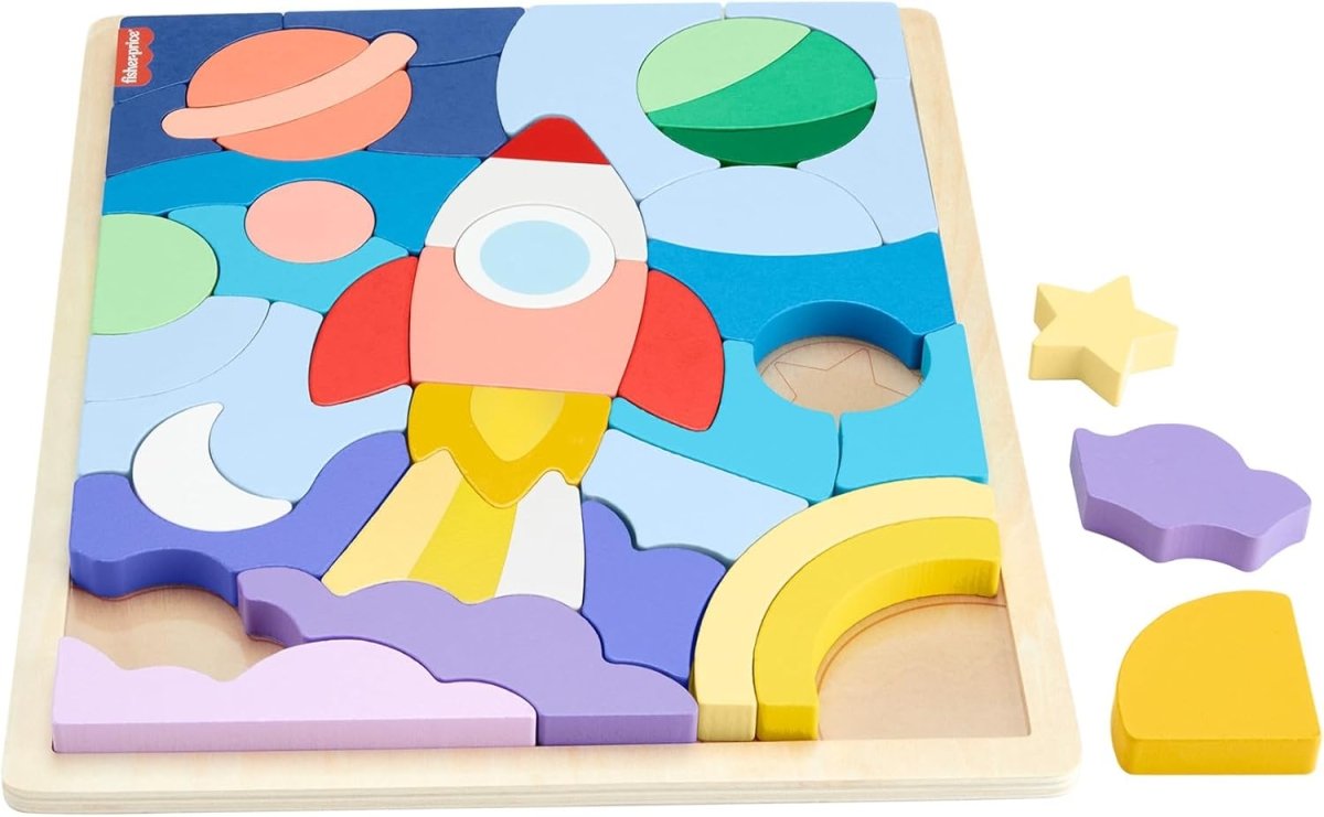 Fisher-Price - Weltraum Holz-Puzzle