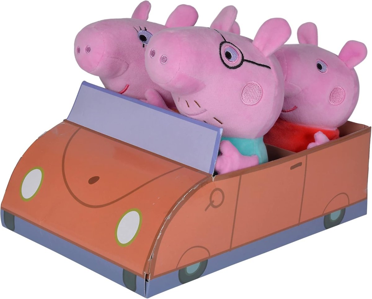 Simba Peppa Pig 4-tlg. Familienset im Auto