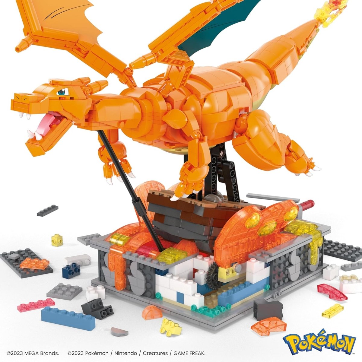 Mega Bloks – Pokémon Motion Glurak – Bewegliches Bauset