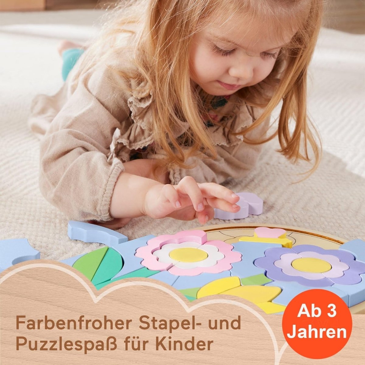 Fisher-Price - Blumengarten Holz-Puzzle