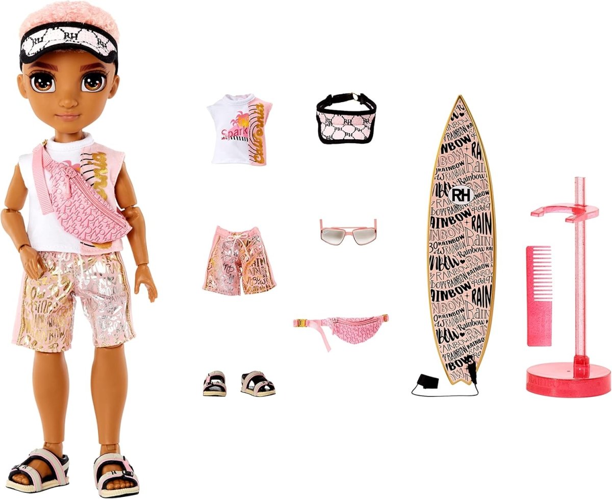 MGA - Rainbow High - Pacific Coast Fashion Doll - Finn Rosado