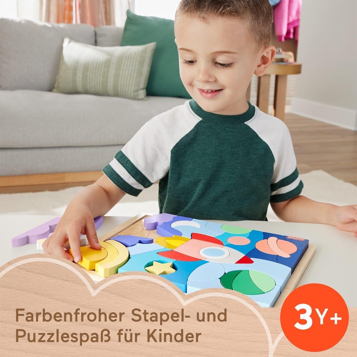 Fisher-Price - Weltraum Holz-Puzzle