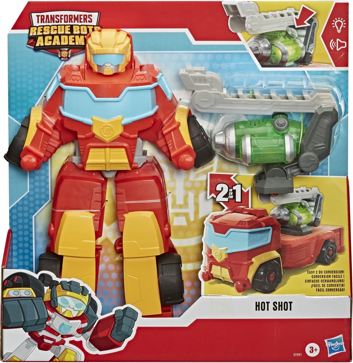 Hasbro - Playskool Heroes Transformers Rescue Bots Academy Rescue Power Hot Shot