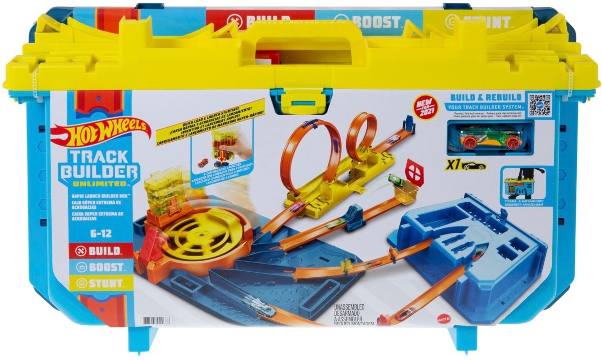 Hot Wheels Track Builder Starter Set mit Auto & Box
