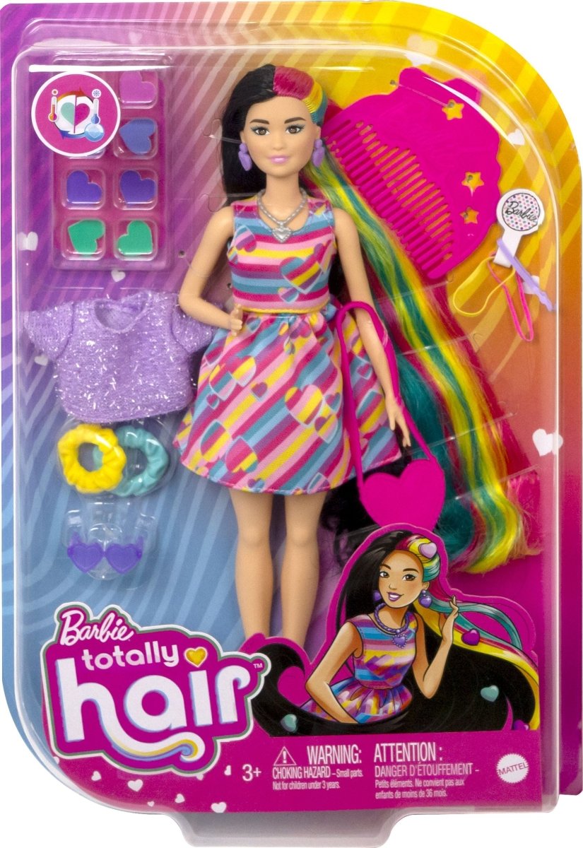 Mattel - Barbie Totally Hair Puppe im Herzlook