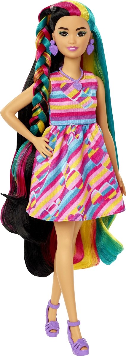 Mattel - Barbie Totally Hair Puppe im Herzlook