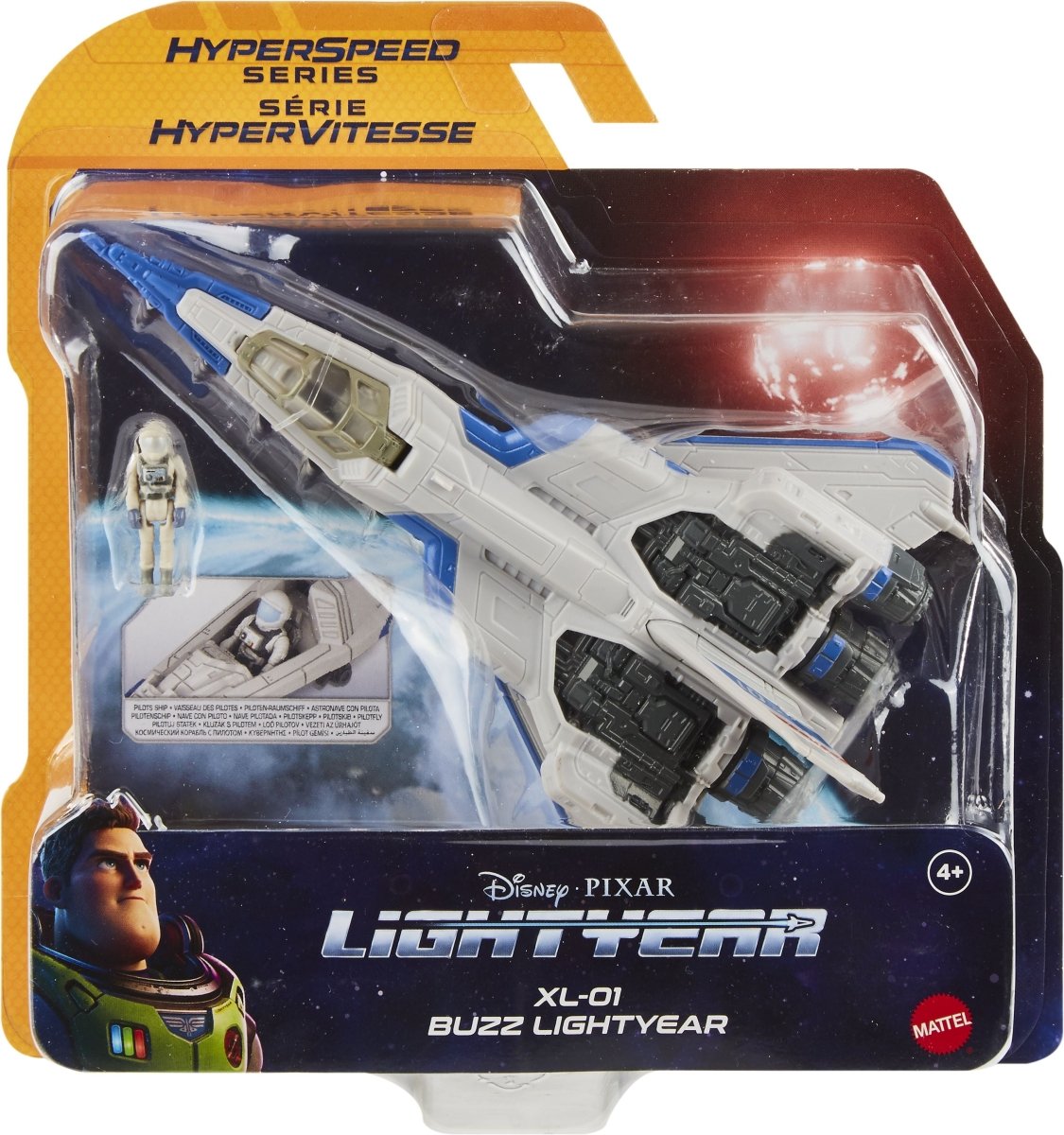 Mattel - Disney Pixar Lightyear Hyperspeed Series Ships Buzz plus XL-01 Spaceship
