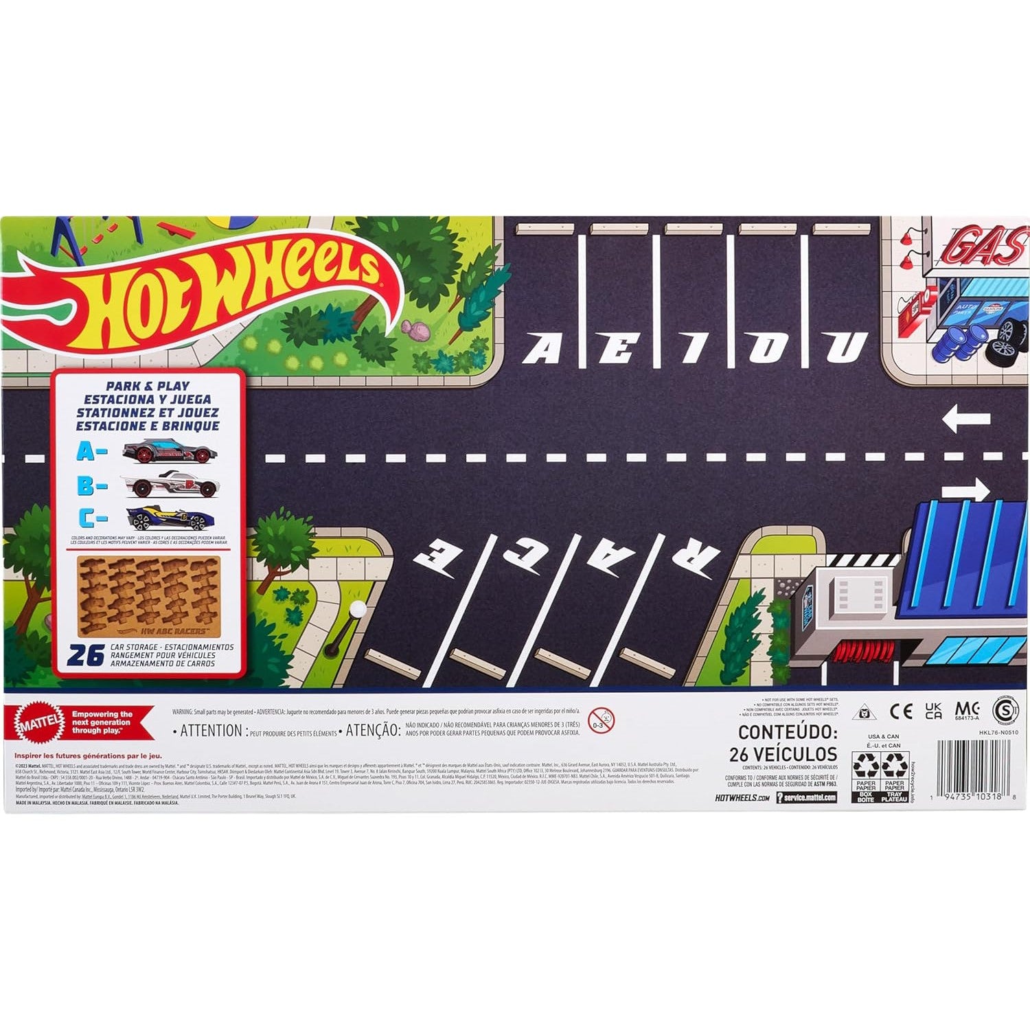 Hot Wheels - ABC Racers Set, 26 Autos für A–Z Lernspaß