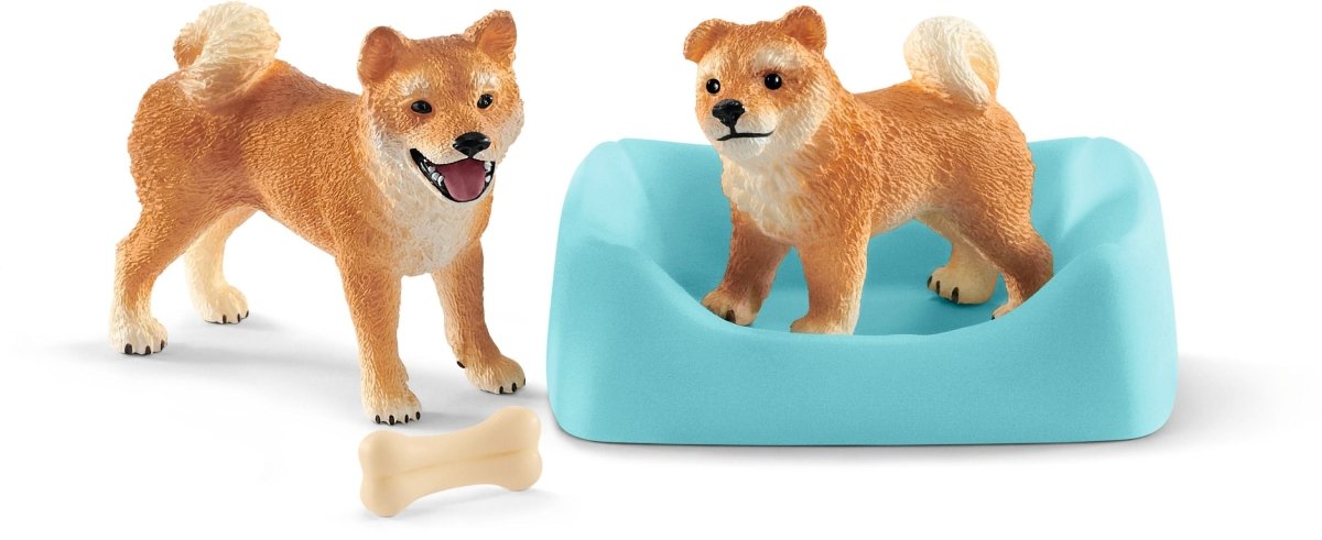 Schleich - Farm World - Shiba Inu Mutter und Welpe 42479
