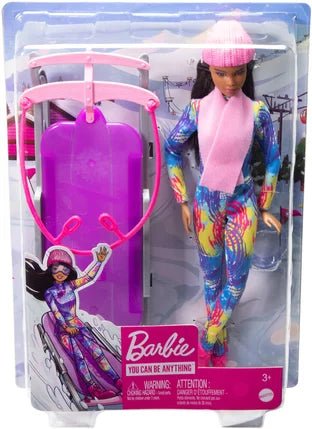 Barbie - Barbie Wintersportpuppe mit Schlitten