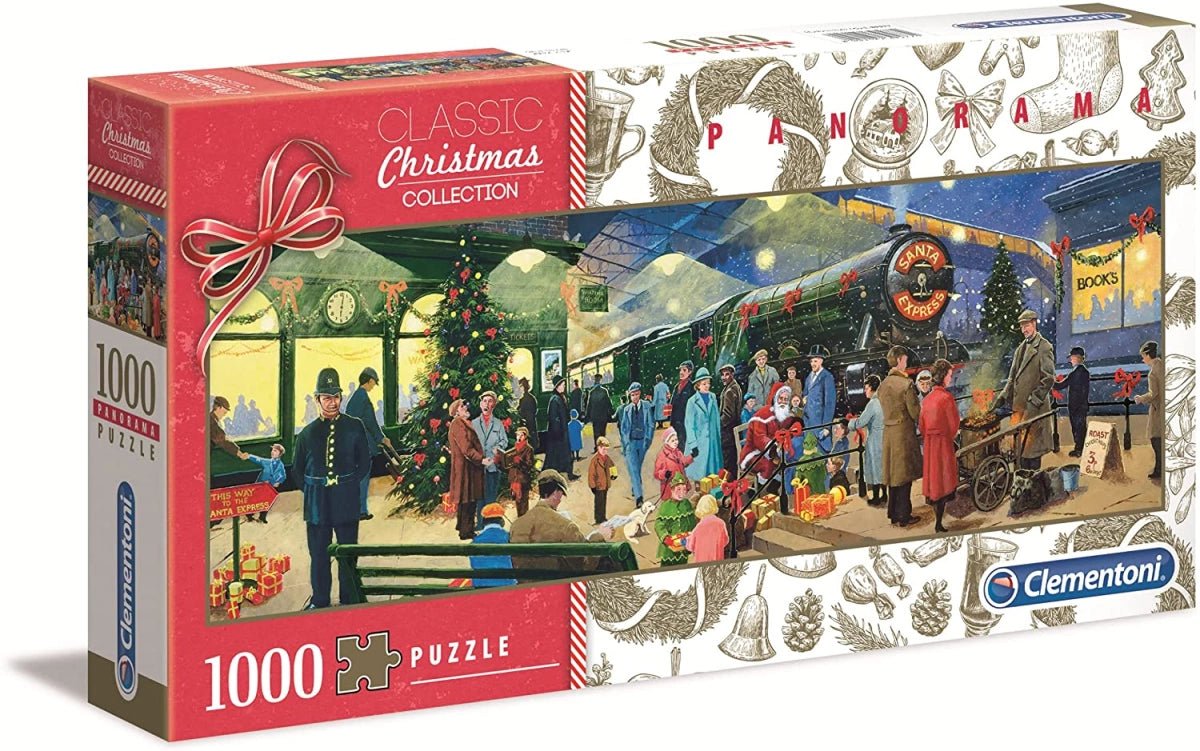 Clementoni - Panorama Puzzle - Christmas Santa Express, 1000 Teile