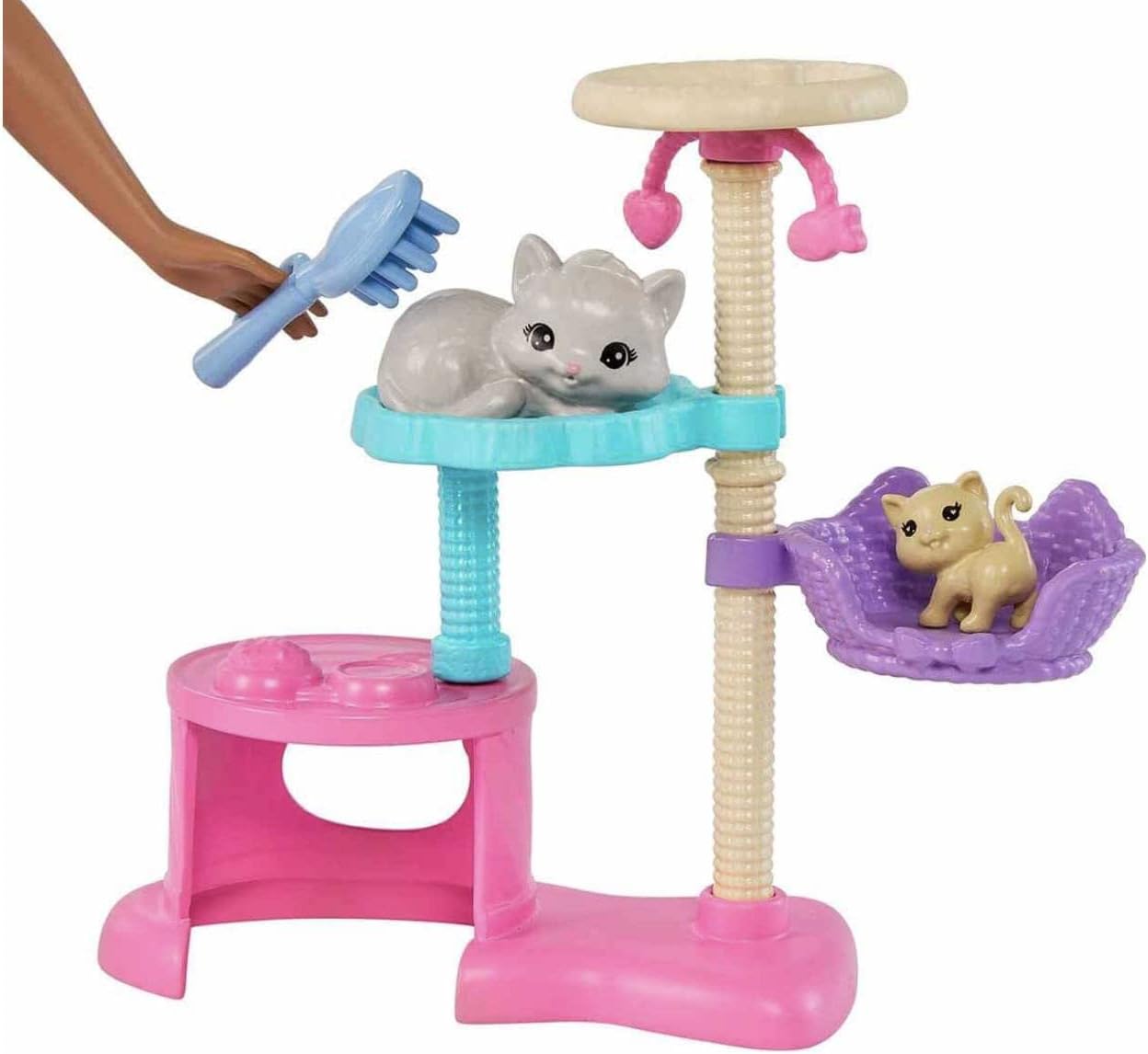 Barbie & Kätzchen – Spielset mit Kratzbaum & Zubehör