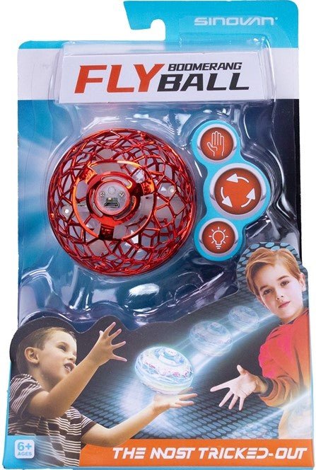 Toy Heroes - Flyball Boomerang Ball - Rot - Outdoor
