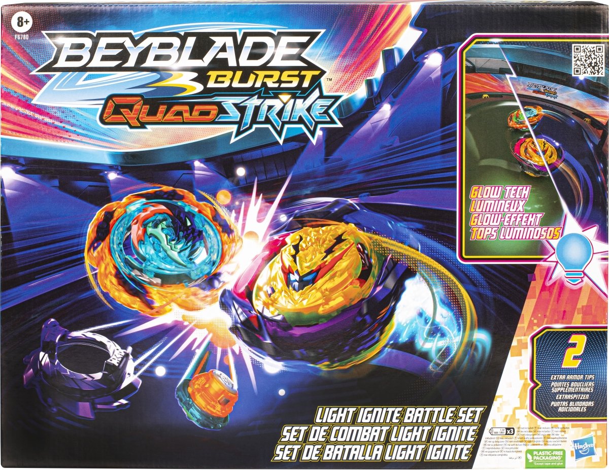 Hasbro - Beyblade Burst QuadStrike Light Ignite Battle Set