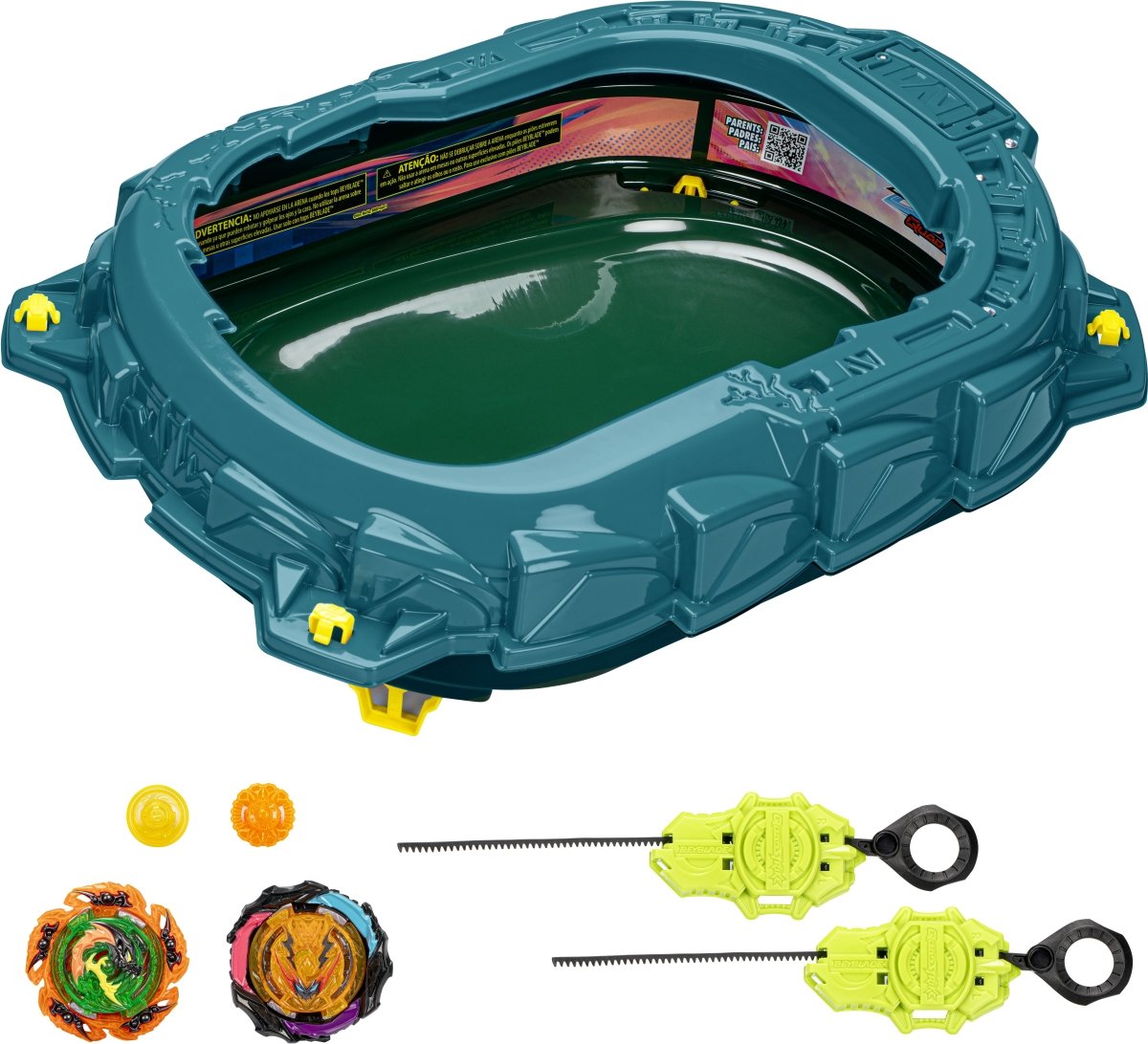 Hasbro - Beyblade Burst QuadStrike Light Ignite Battle Set
