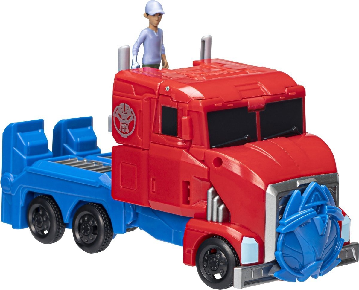 Hasbro - Transformers - EarthSpark Spin Changer Optimus Prime und Robby Malto Figur