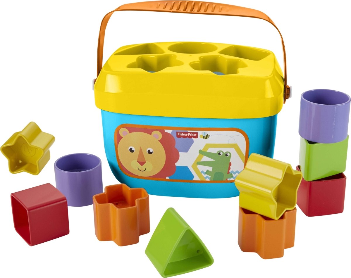 Fisher-Price - Babys erste Bausteine, Motorikwürfel, Steckspiel, Bauklötze, Steckwürfel.