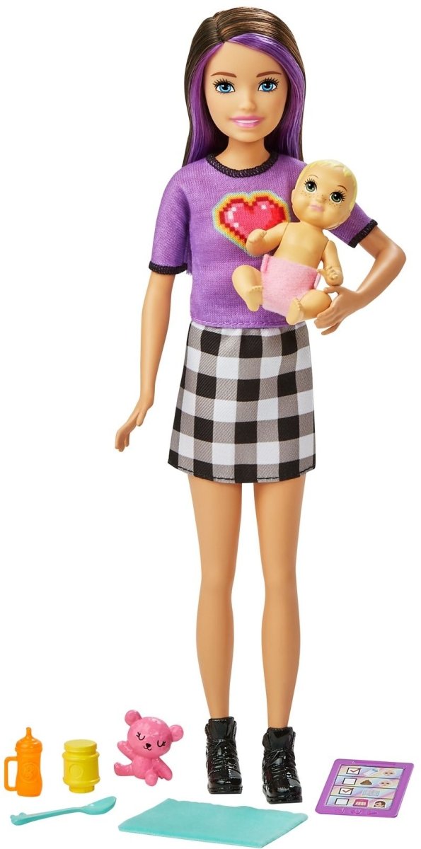 Mattel - Barbie - Skipper Babysitters Inc. Skipper und Baby Puppe und Zubehör - Puppe