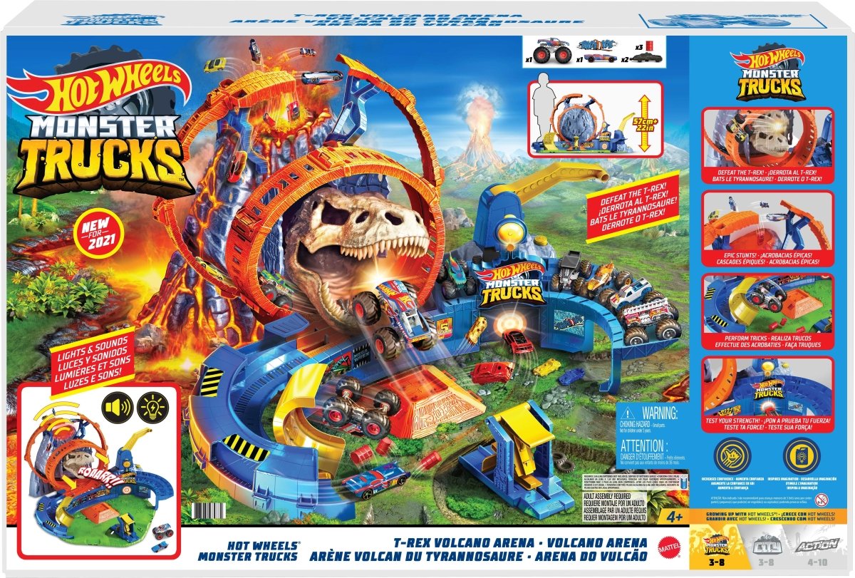 Mattel - Hot Wheels Monster Trucks Vulkan Arena.