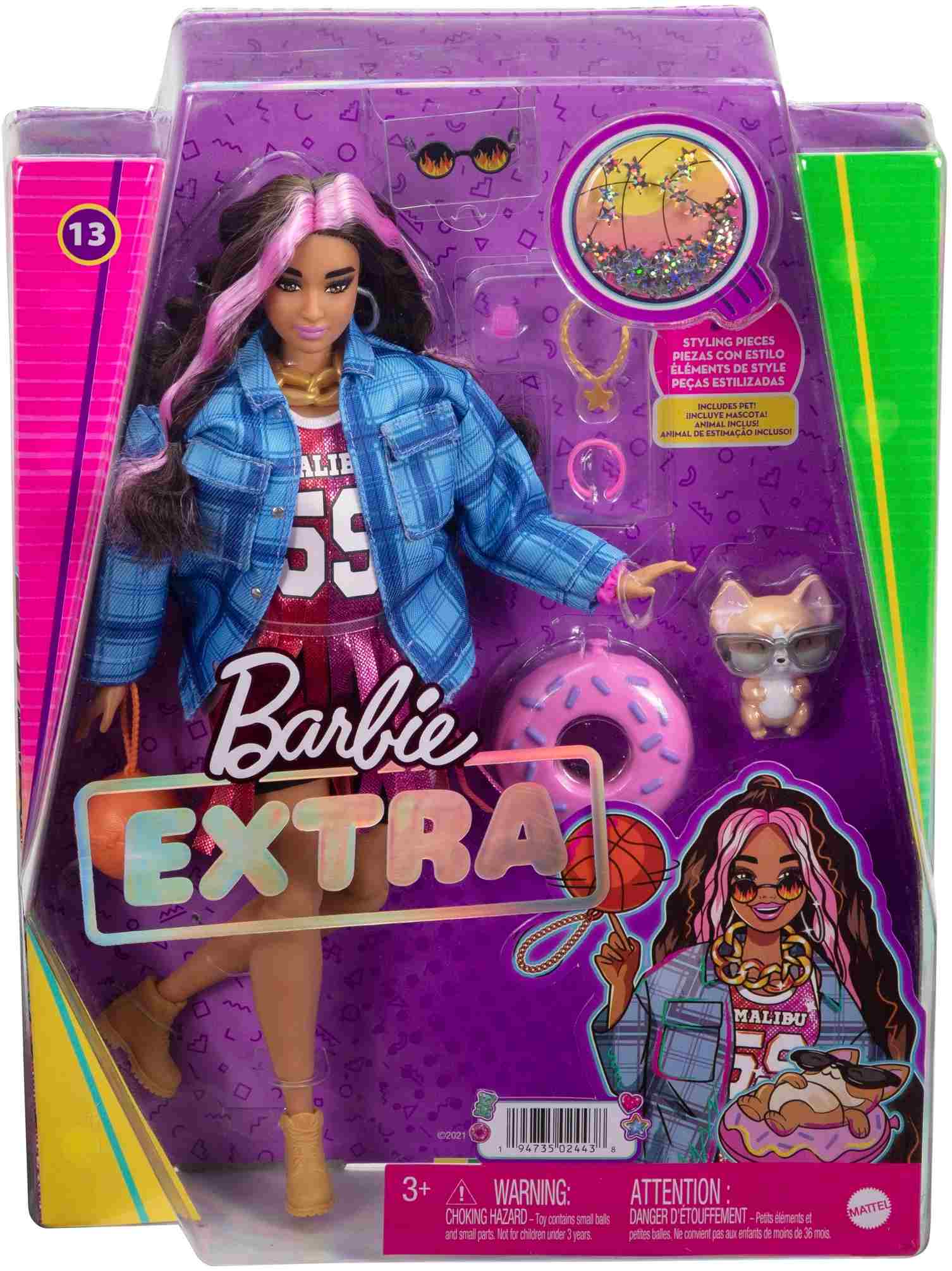 Mattel - Barbie Extra Puppe Basketball Jersey - Puppen