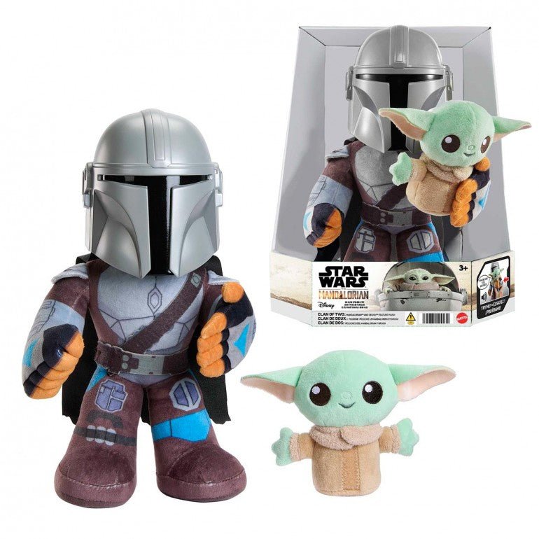 Mattel - Star Wars Clan Of Two: The Mandalorian Plush Set mit Sound (englisch)