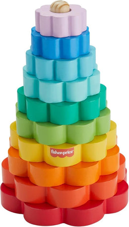 Fisher-Price - Buntes Holz-Ringstapelset
