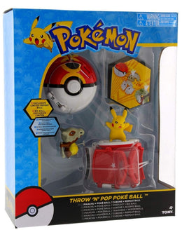 Tomy Pokémon Throw 'N' Pop Duell Pikachu Pokéball & Cubone Repeat Ball Figuren-Set