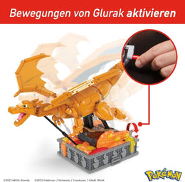 Mega Bloks – Pokémon Motion Glurak – Bewegliches Bauset
