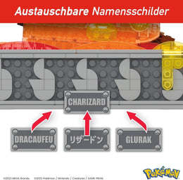 Mega Bloks – Pokémon Motion Glurak – Bewegliches Bauset