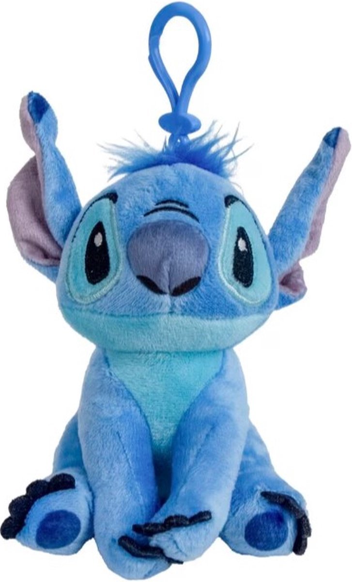 Disney - Lilo & Stitch - Plüsch-Stitch Schlüsselanhänger (Bagclip), 14 cm