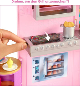 Mattel - Barbie - Restaurant inkl. Puppe, blond, Barbie Bistro mit Zubehör