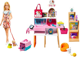 Barbie Haustier-Salon Spielset mit Puppe