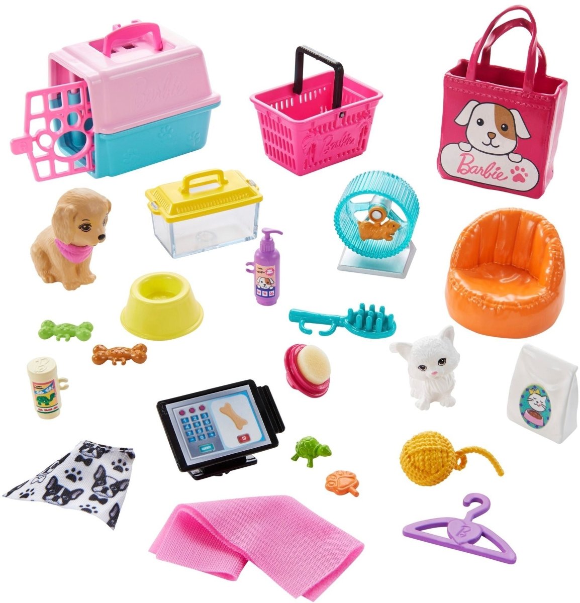 Barbie Haustier-Salon Spielset mit Puppe