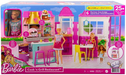 Mattel - Barbie - Restaurant inkl. Puppe, blond, Barbie Bistro mit Zubehör