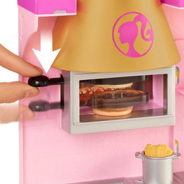Mattel - Barbie - Restaurant inkl. Puppe, blond, Barbie Bistro mit Zubehör
