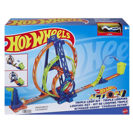 Hot Wheels Triple Looping-Set – Stuntbahn mit 3 Loopings