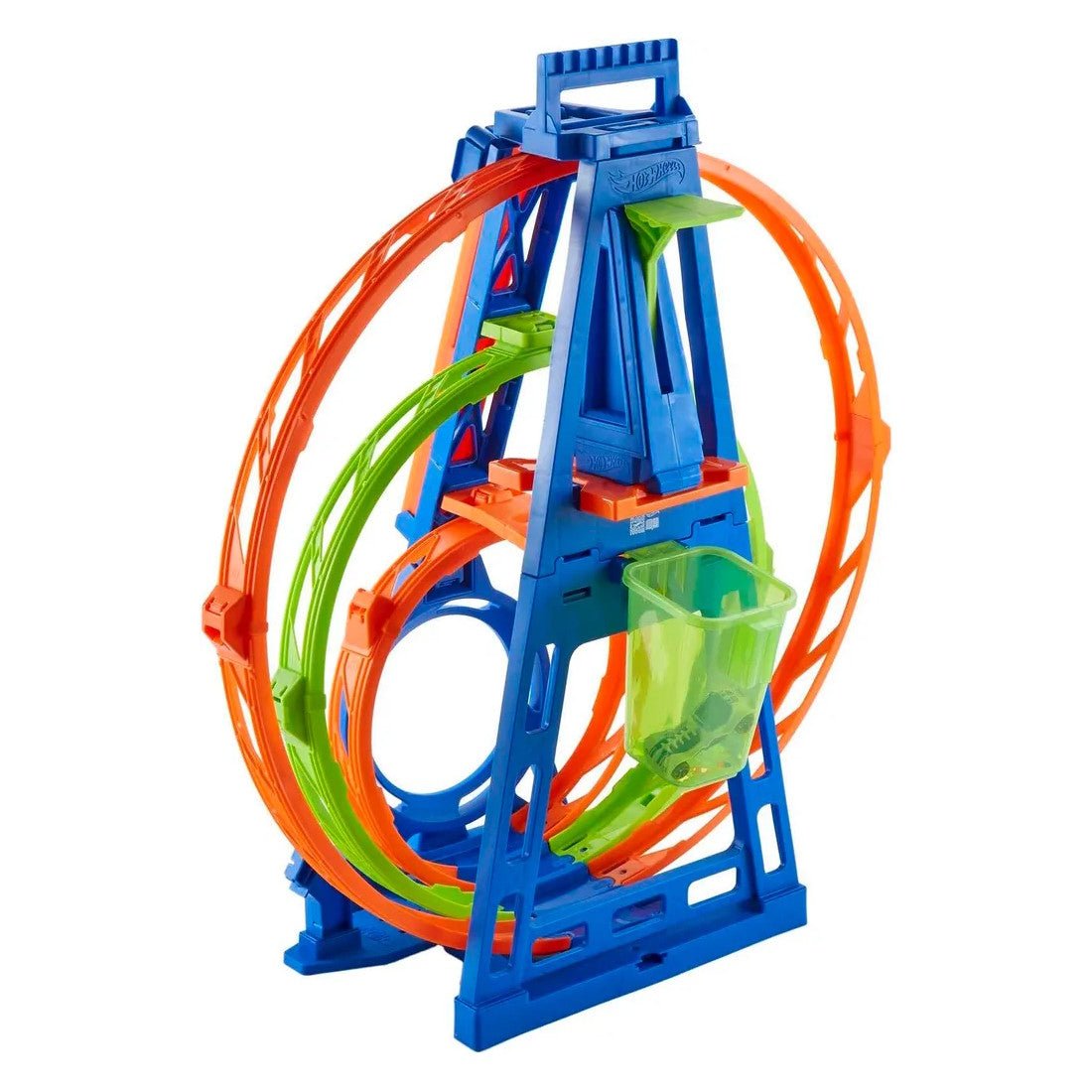 Hot Wheels Ultra-Hots Triple Loop Rennbahn – Mit 3 Loops & 1 Auto, Erweiterbar, Zusammenklappbar, Für Kinder Ab 4