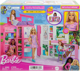 Barbie Ferienhaus Spielset, mit Accessoires und Puppe
