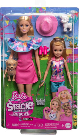 Barbie & Stacie Puppenset – Mit Hunden & Zubehör