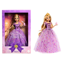 Disney Rapunzel Geburtstags-Puppe mit Kleid & Cupcake