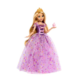 Disney Rapunzel Geburtstags-Puppe mit Kleid & Cupcake