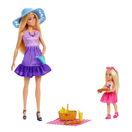 Barbie – Family & Friends Picknick-Spielset mit 2 Puppen