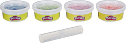 Hasbro - Play-Doh - Color Burst Pastellfarben mit 4 Dosen à 56 g - Kreativ