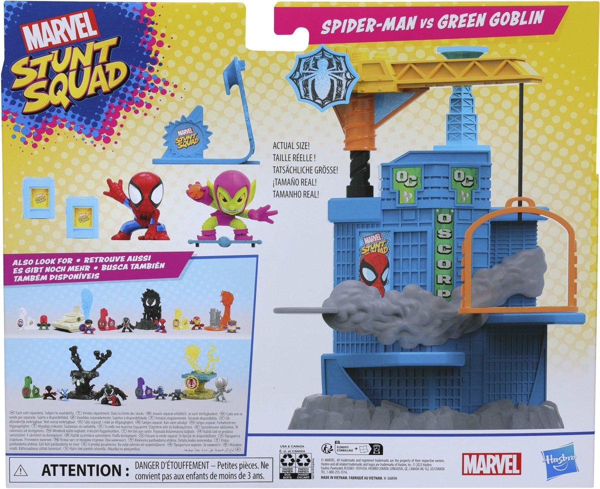 Hasbro - Marvel Stunt Squad Schmetter-Kran Spielset.