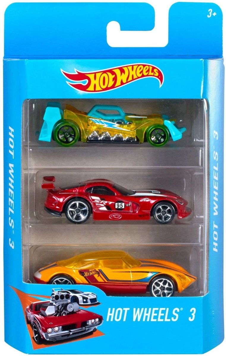 Mattel - Hot Wheels 3er Geschenkset Sortiment.