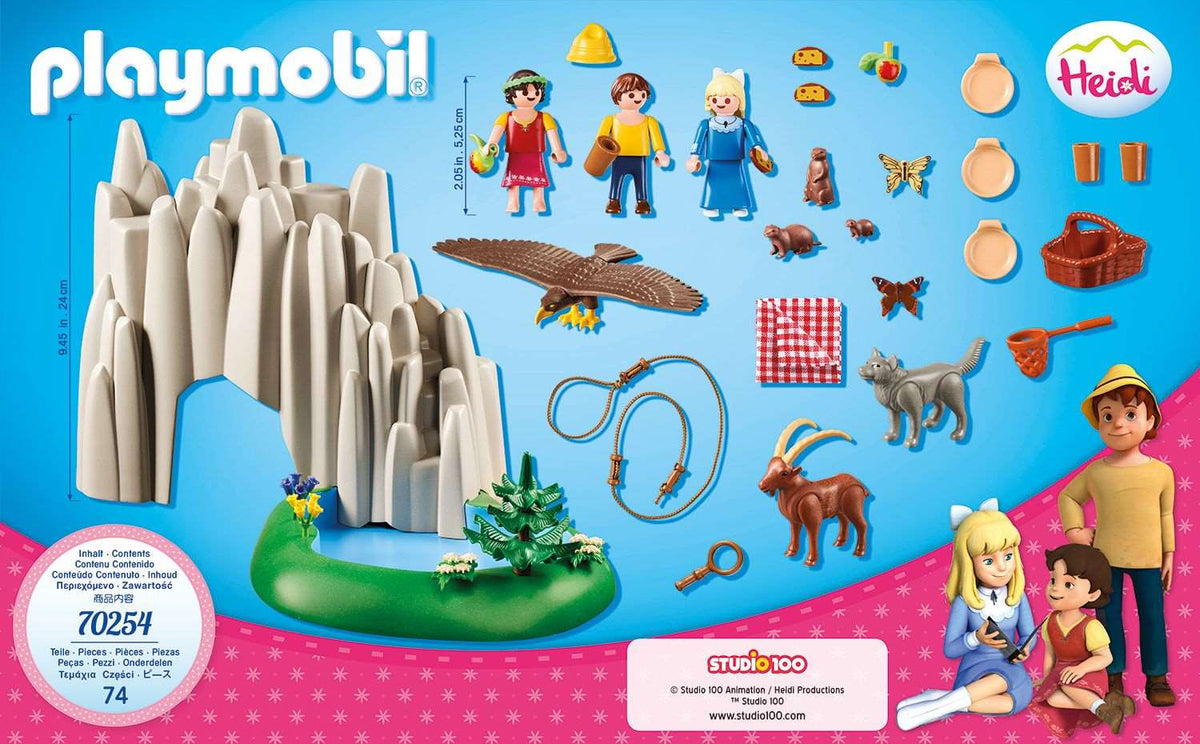 PLAYMOBIL 70254 - Heidi - Am Kristallsee mit Heidi, Peter und Clara